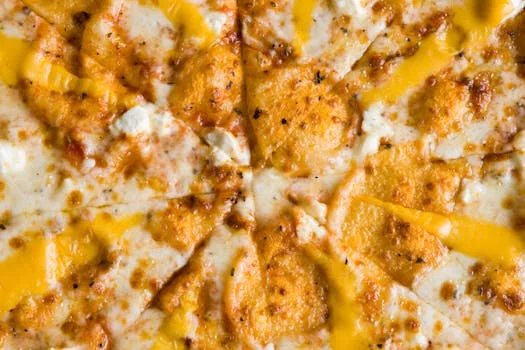 classic cheese pizza with provel